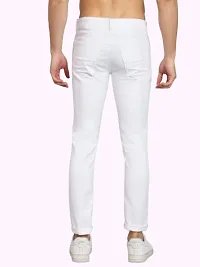 COMFITS Men's Tapered Slim Fit Jeans (36) White-thumb1