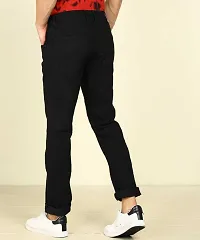 Stylish Black Denim Mid-Rise Jeans For Men-thumb1