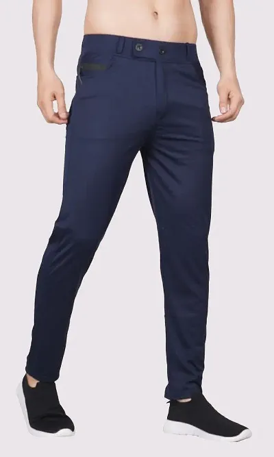 Mevan Comfortable Spandex Regular Track Pants For Men