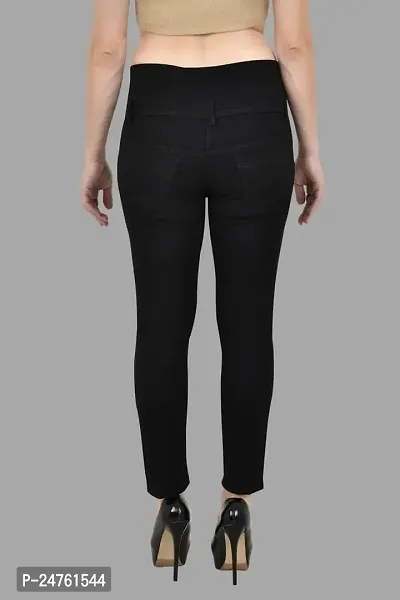 COMFITS Women Black Plain Jeans Slim fit (26)-thumb2