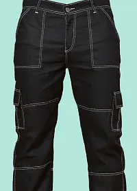 Stylish Denim Black Regular Fit Mid-Rise Jeans For Men-thumb3