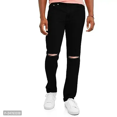 COMFITS Men's Boys Black Stylish Jeans (30)