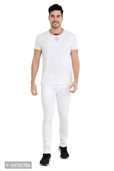 COMFITS Men's Regular Fit Jeans (30) White-thumb3