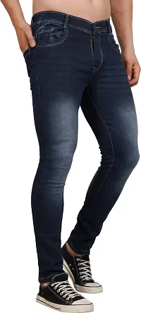 Men Slim Plain Jeans