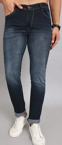 COMFITS Mens Blue Regular Slim fit Tapered Stretchable Jeans