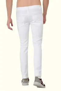 COMFITS Men's Regular Tapred Slim Fit Jeans (36) White-thumb1