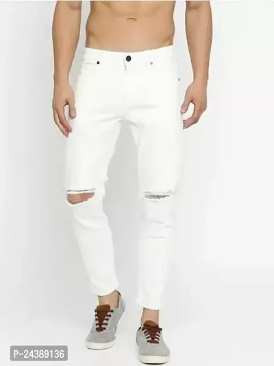 Jeancherry Men White Jeans-thumb0