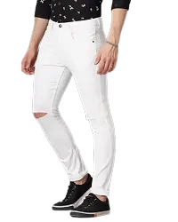 Jeancherry Men White Jeans-thumb2
