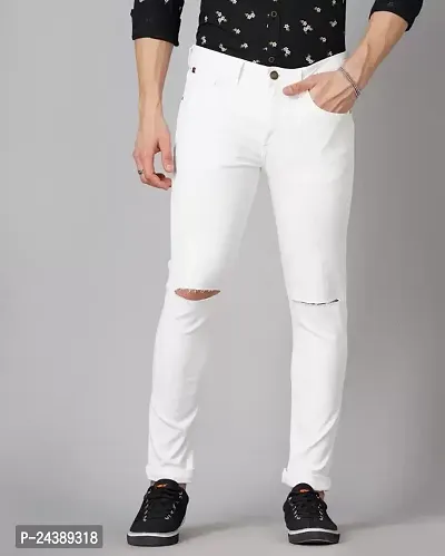 Jeancherry Men White Jeans