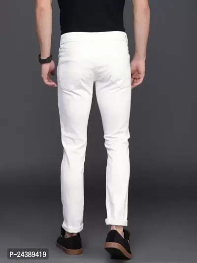 Jeancherry Men White Jeans-thumb2