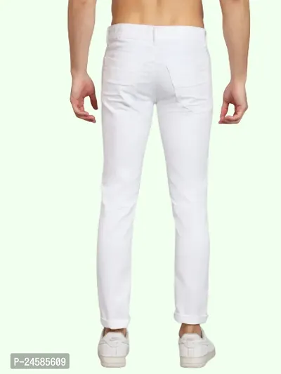 Classic Cotton Blend Mid-Rise Jeans For Men-thumb2