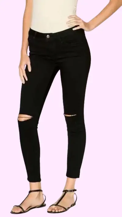 Trendy Printed Skinny Fit Jeans for Women