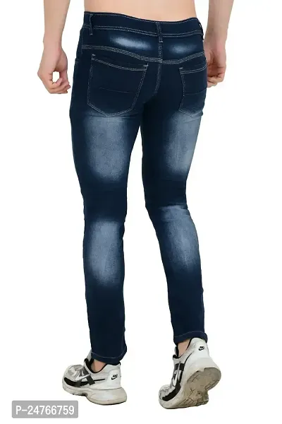 COMFITS Men's Blue Regular Slim fit Tapered Stretchable Jeans (MBLP-TE8) (28)-thumb2