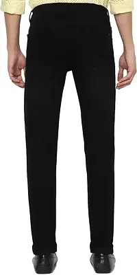 COMFITS Men's Black Fashion Stylish Morden  Formal Plain Jeans (28)-thumb1