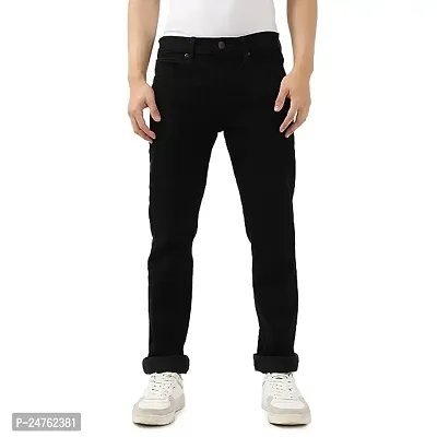 Men Black Clean Look Slim fit Jeans (28)-thumb0