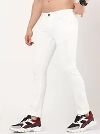 COMFITS Men's Latest Casual White Plain Jeans (32)-thumb2