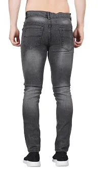 Jeancherry Men Grey Plain Jeans-thumb1