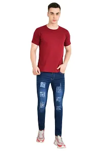 Comfits 210-B-1-Men Blue Rough Jeans-BR-thumb1