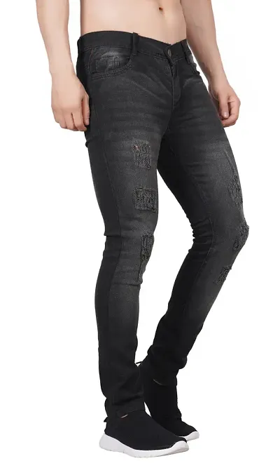 Flaring G-2 Grey Rough Jeans For Men