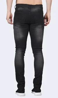 Stylish Cotton Blend Solid Jeans for Men-thumb1