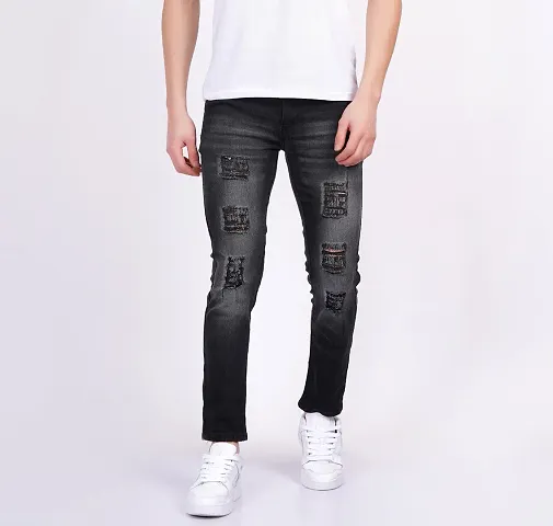 Misony G-2 Grey Rough Jeans For Men