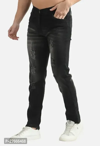 Classic Cotton Blend Solid Jean for Men