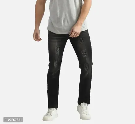 Classic Cotton Blend Solid Jean for Men-thumb0