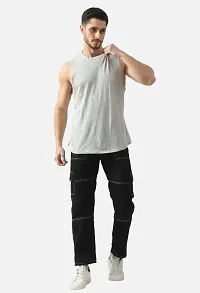 Classic Cotton Blend Solid Jeans for Men-thumb1