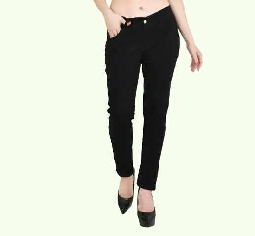 Classic Blend Solid Jeans for Women