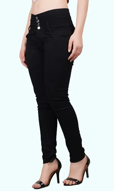 Classic Blend Solid Jeans for Women