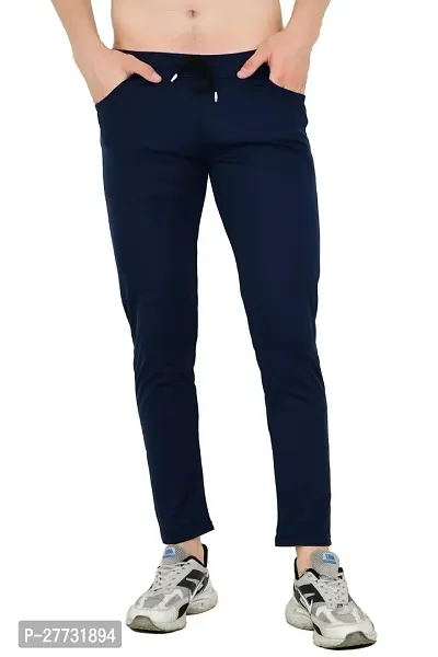 Classic Cotton Blend Solid Track Pant for Men