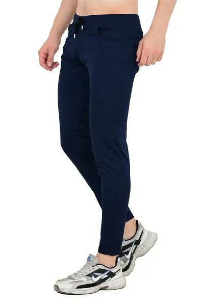 Classic Cotton Blend Solid Track Pants for Men