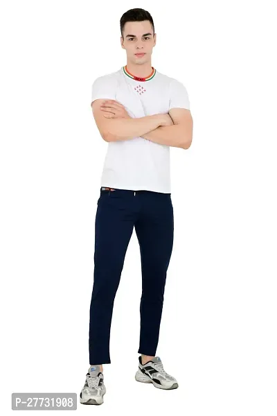 Classic Cotton Blend Solid Track Pant for Men-thumb2