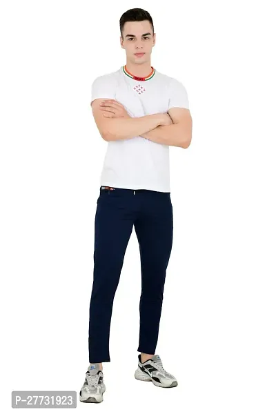 Classic Cotton Blend Solid Track Pant for Men-thumb4