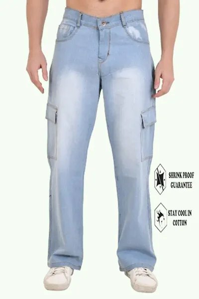 Stylish Light Blue Jeans For Men
