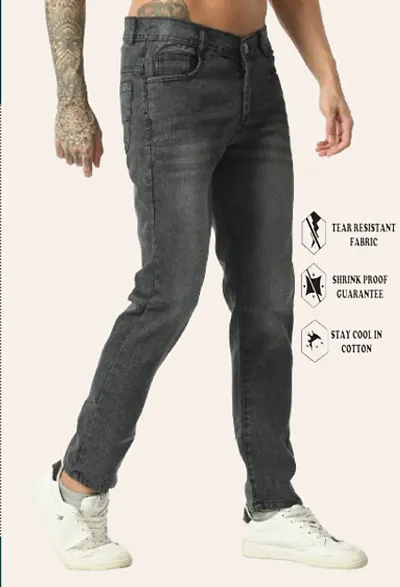 Jeancherry Men Plain Jeans