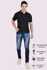 Stylish Cotton Blend Jeans For Men-thumb1