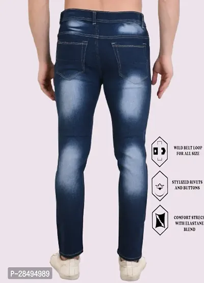 Stylish Cotton Blend Jeans For Men-thumb4