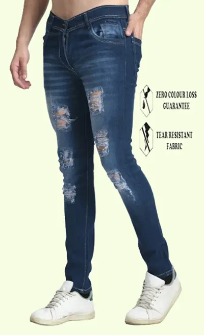 Bland Sim Fit Rough Jeans