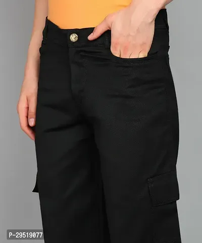 Comfits Baggy Fit Denim Black Pocket Jeans-thumb4