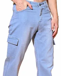 Comfits Baggy Fit Denim Baggy Sky Blue Pocket Jeans-thumb3