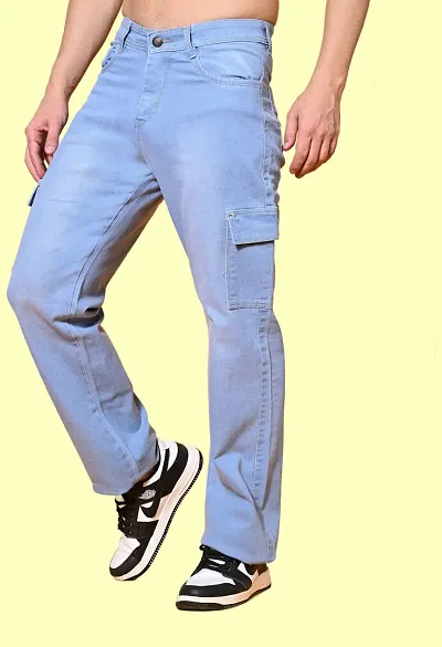 Stylish Denim Mid Rise Jeans For Men