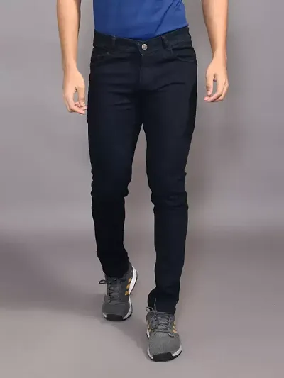 Classic Solid Jeans For Men