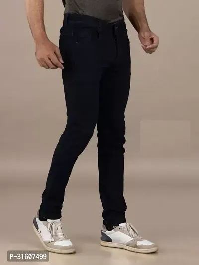 Stylish Denim Solid Jeans for Men-thumb2