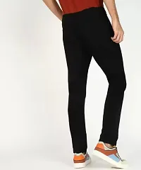 Jeancherry Regular Fit Denim Black Plain Jeans-thumb2