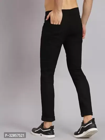 Comfits Regular Fit Denim Black Plain Jeans-thumb3