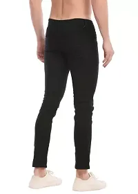 Comfits Regular Fit Denim Black Knee Cut Jeans-thumb2