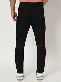 Comfits Slim Fit Denim Black Plain Jeans-thumb1