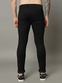 Comfits Straight Fit Denim Black Plain Jeans-thumb2