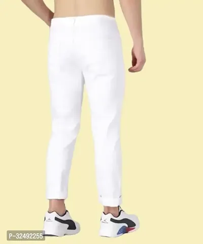 Comfits Regular Fit Denim White Plain Jeans-thumb2